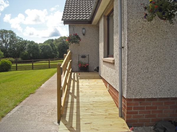 Hardwood Ramp Installation in Boston