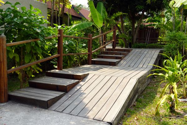 Wood Ramp Installation in Boston