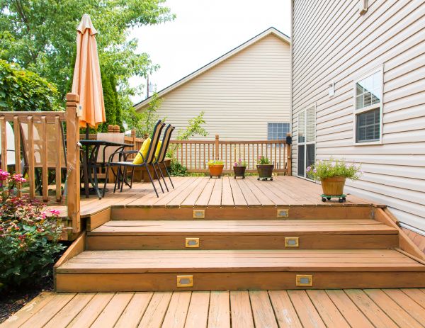 Wooden Patio Installation in Boston